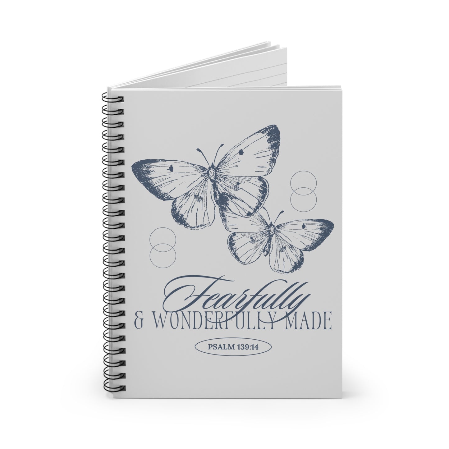 Wonderfully Made Spiral Notebook - Ruled Line