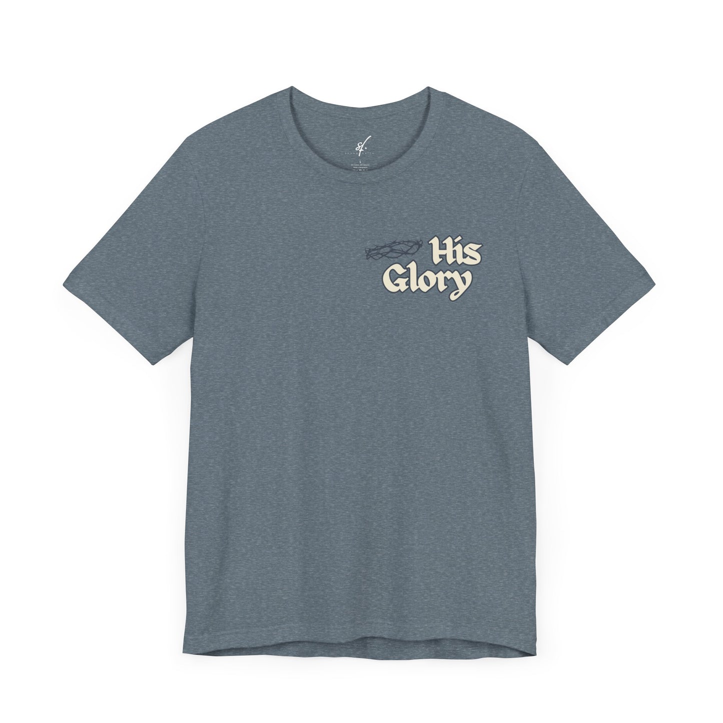 His Glory Blue/Cream Tee