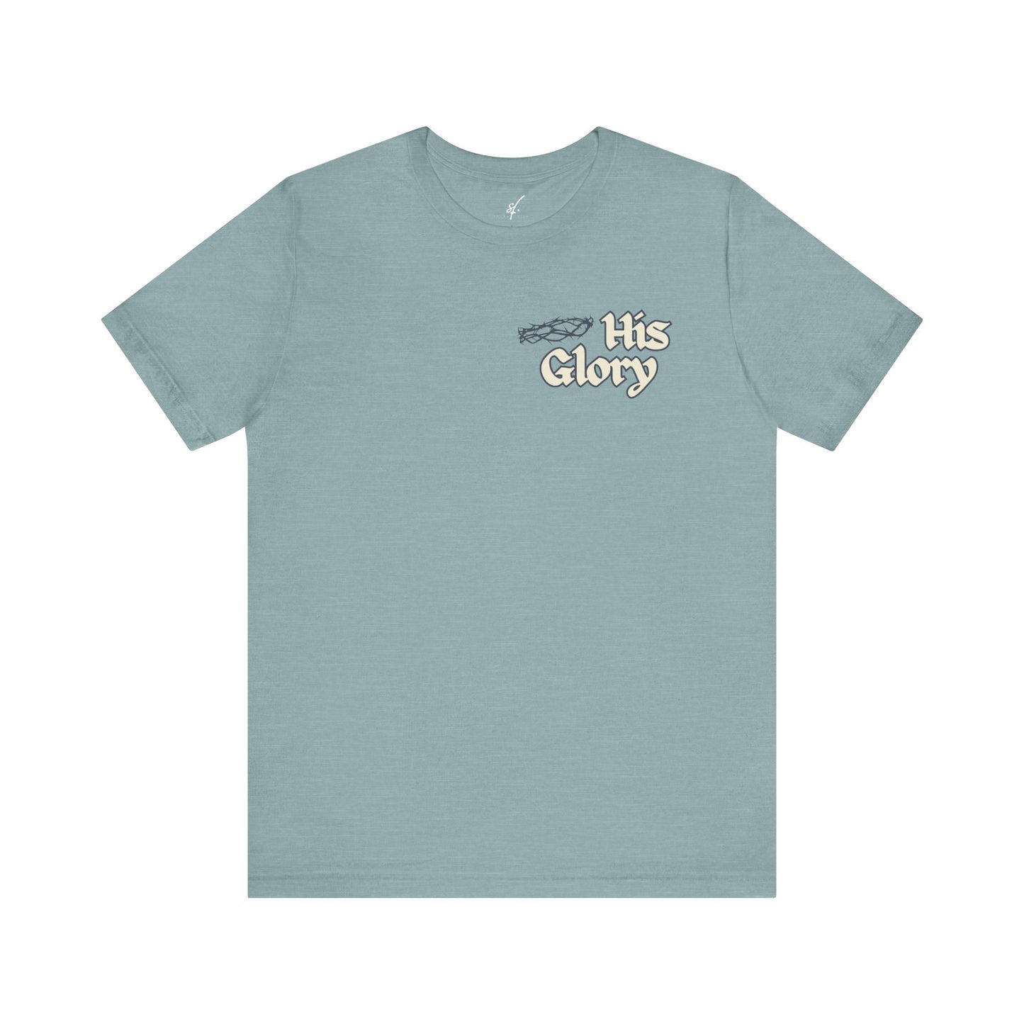 His Glory Blue/Cream Tee