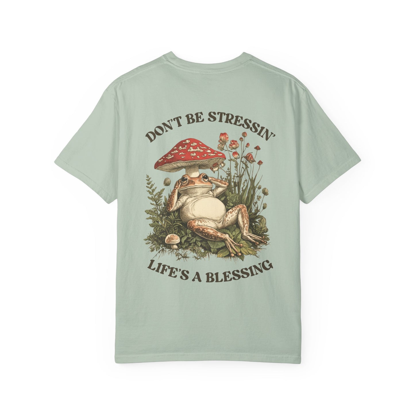 Don't Be Stressin Life's A Blessing Vintage Frog