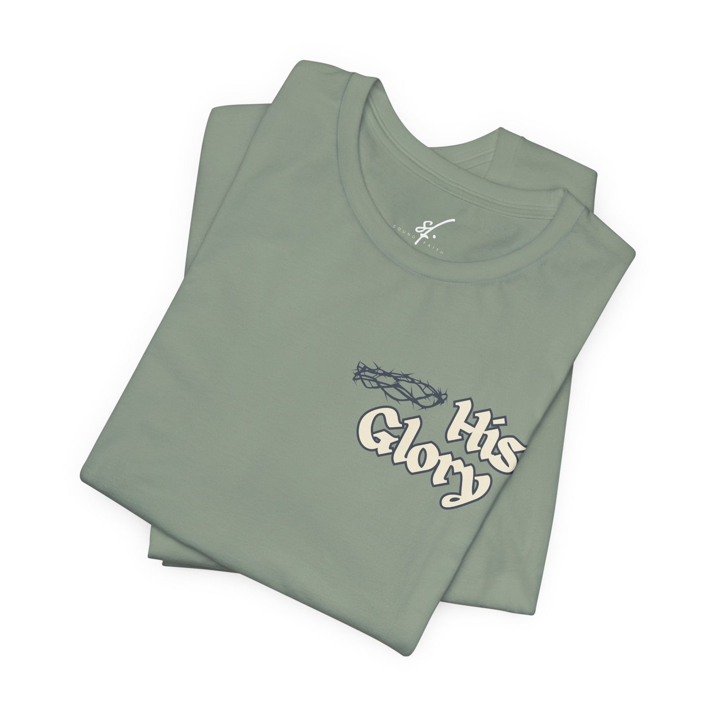 His Glory Blue/Cream Tee