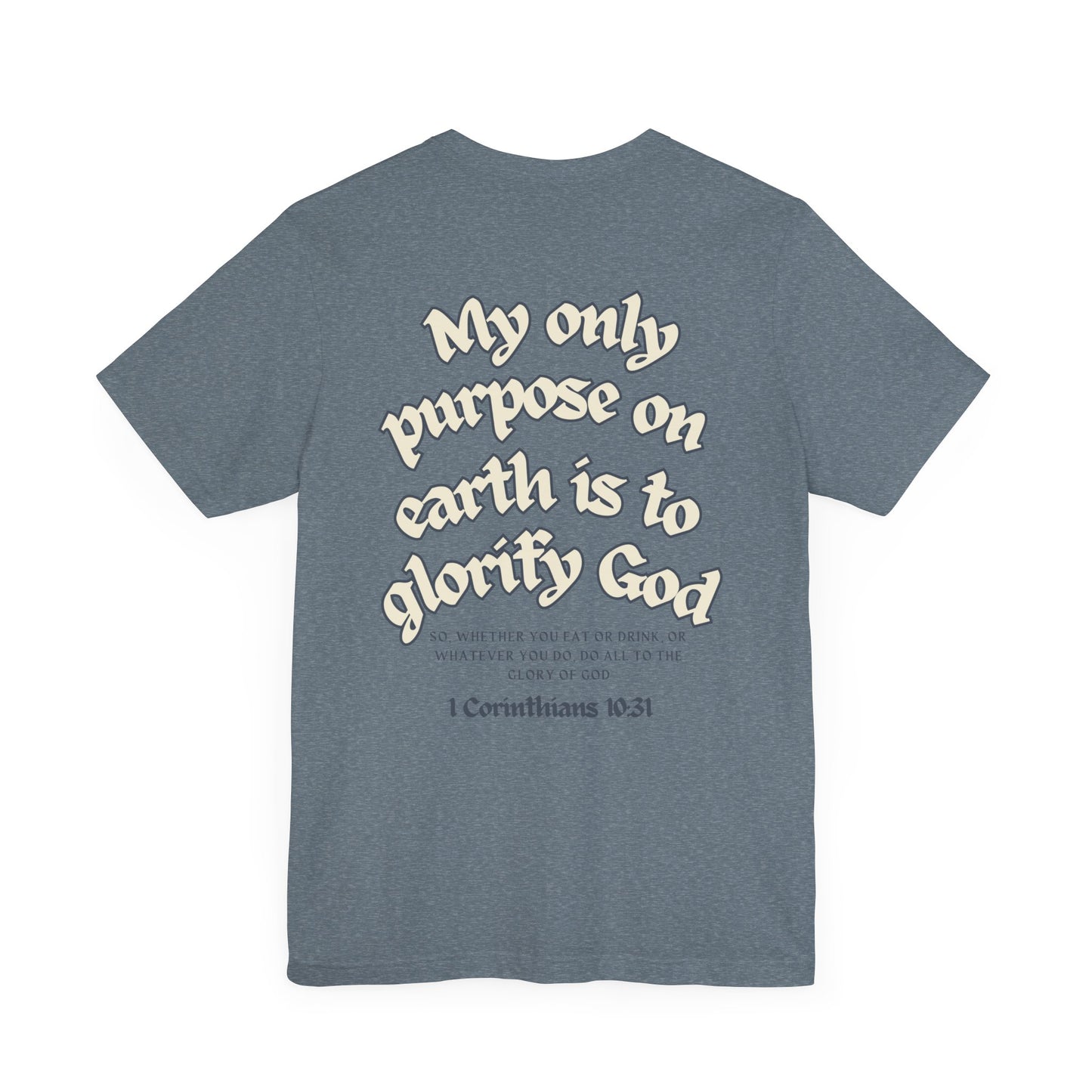His Glory Blue/Cream Tee