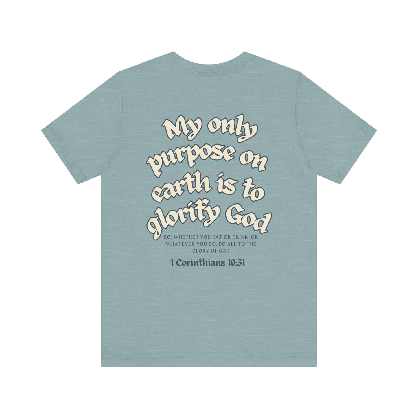 His Glory Blue/Cream Tee
