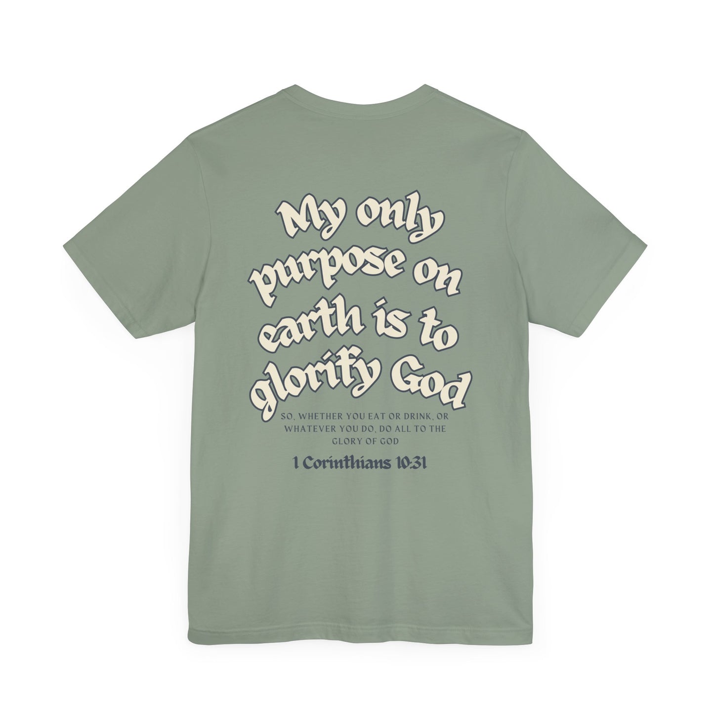 His Glory Blue/Cream Tee