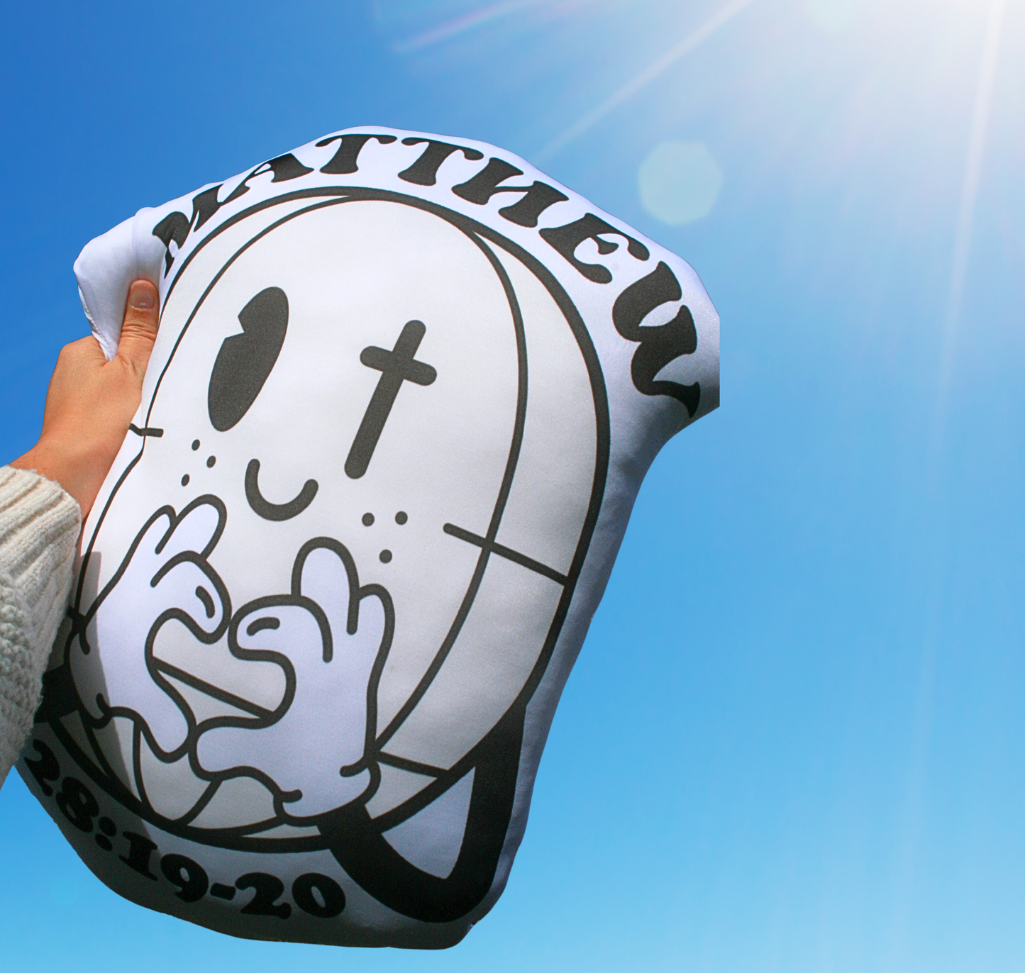 Matthew 28:19-20 Make Disciples Plush Pillow Double Sided