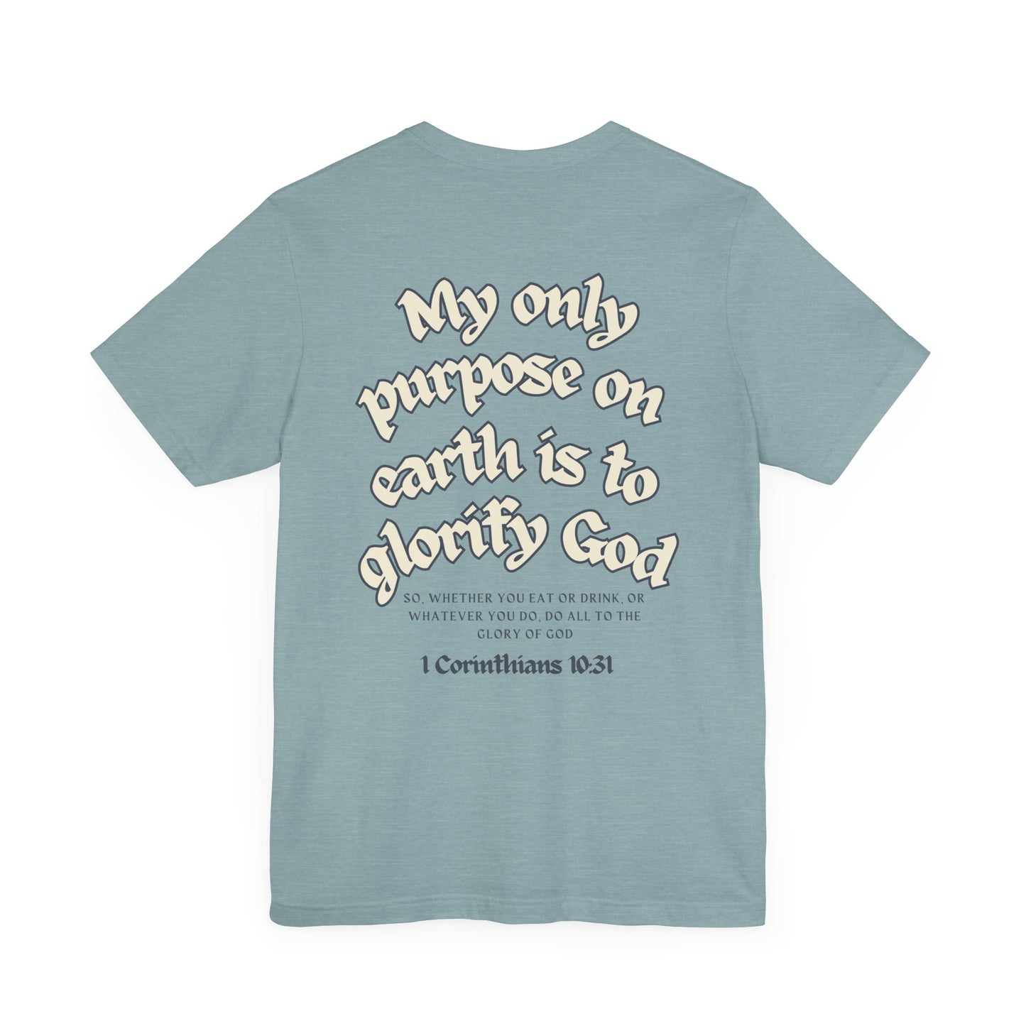 His Glory Blue/Cream Tee