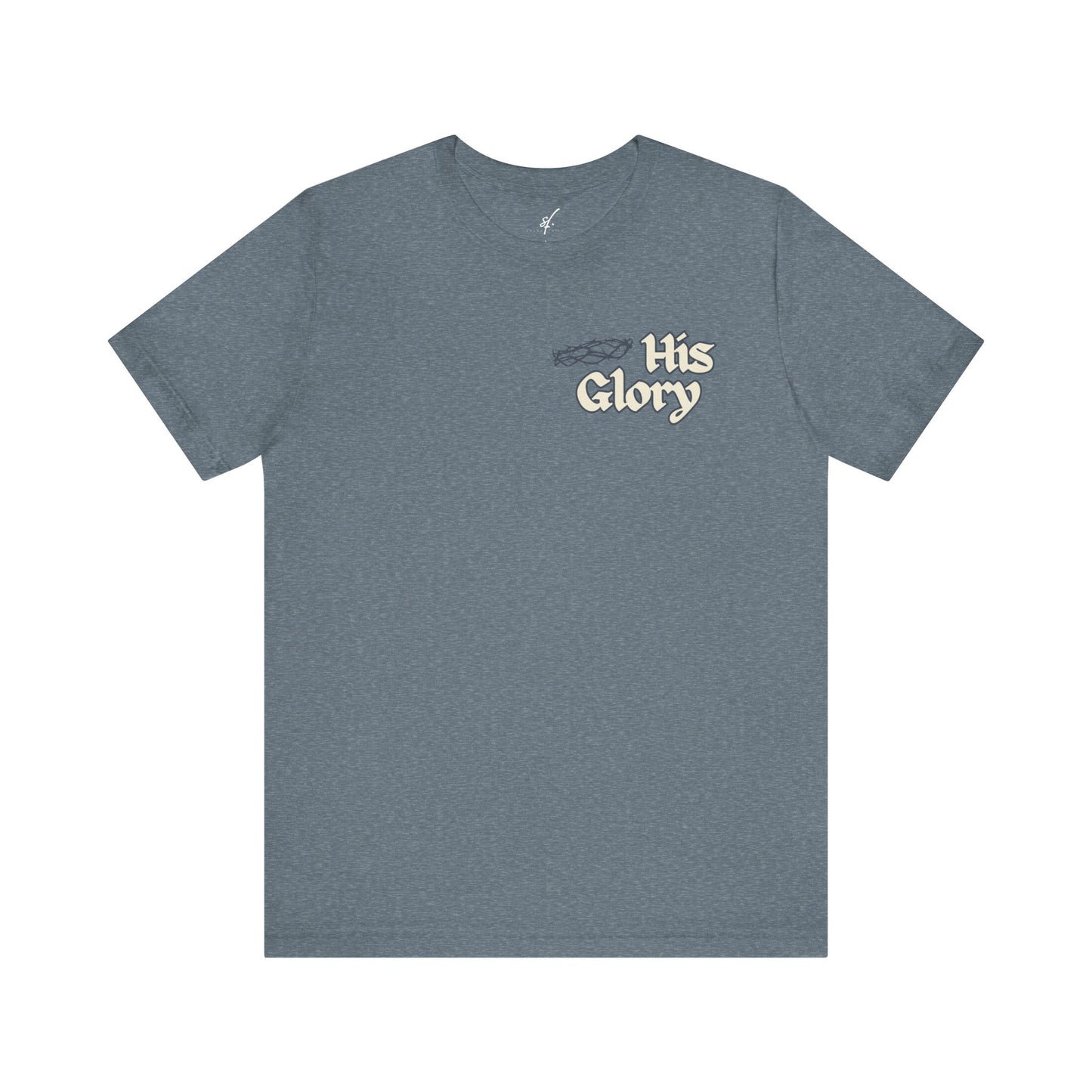 His Glory Blue/Cream Tee