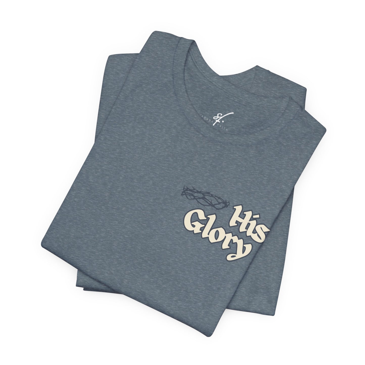 His Glory Blue/Cream Tee