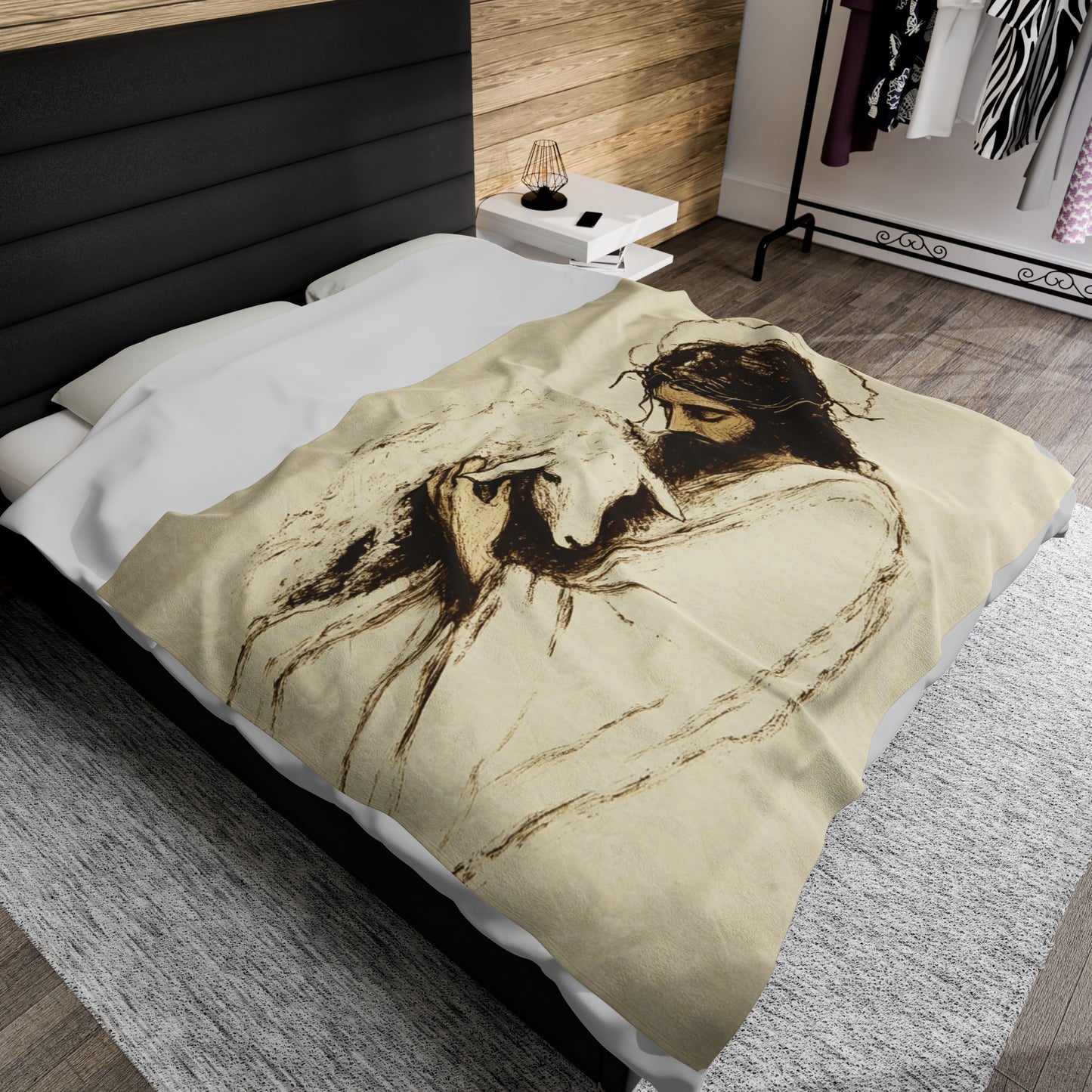 The Lord Is My Sheperd Plush Blanket