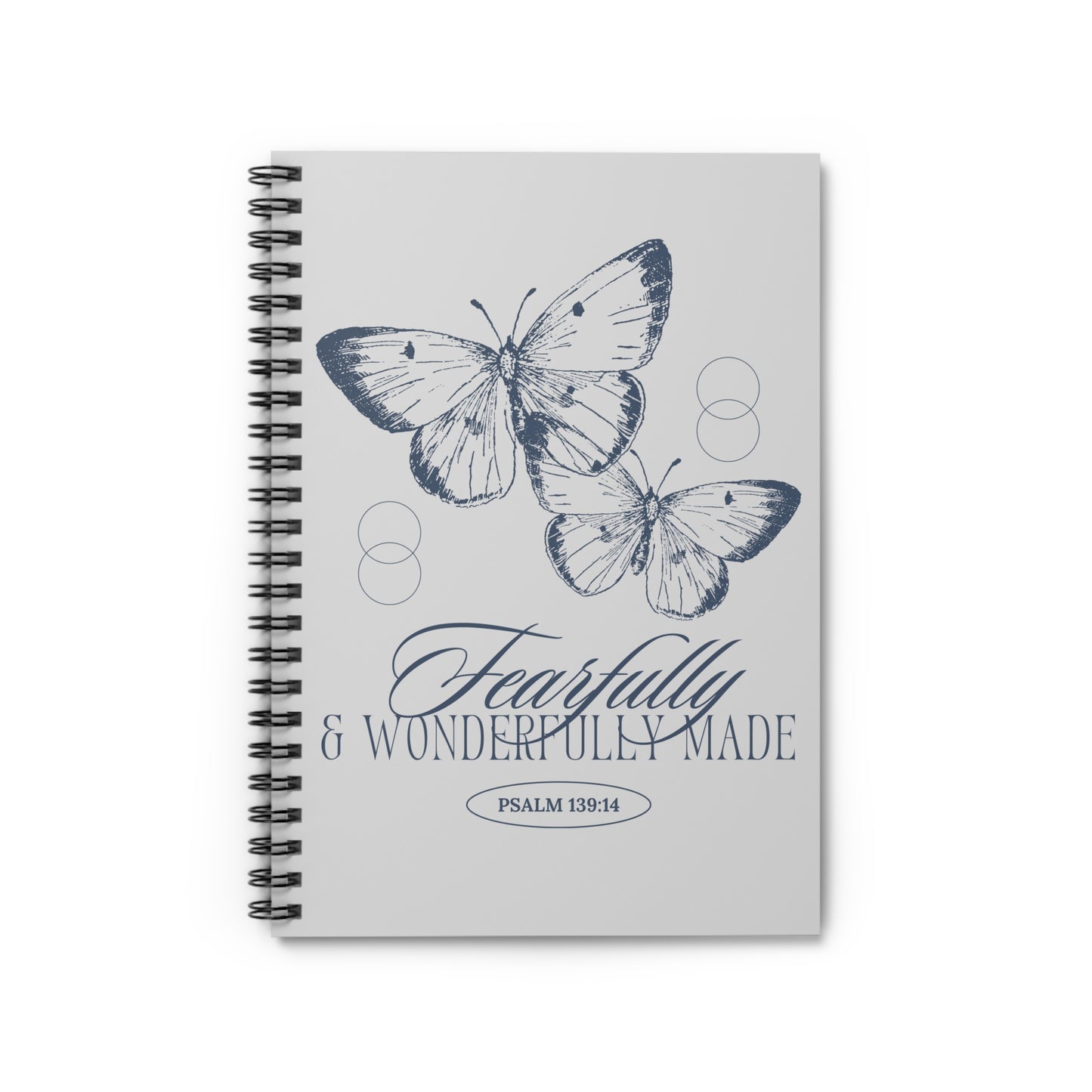 Wonderfully Made Spiral Notebook - Ruled Line