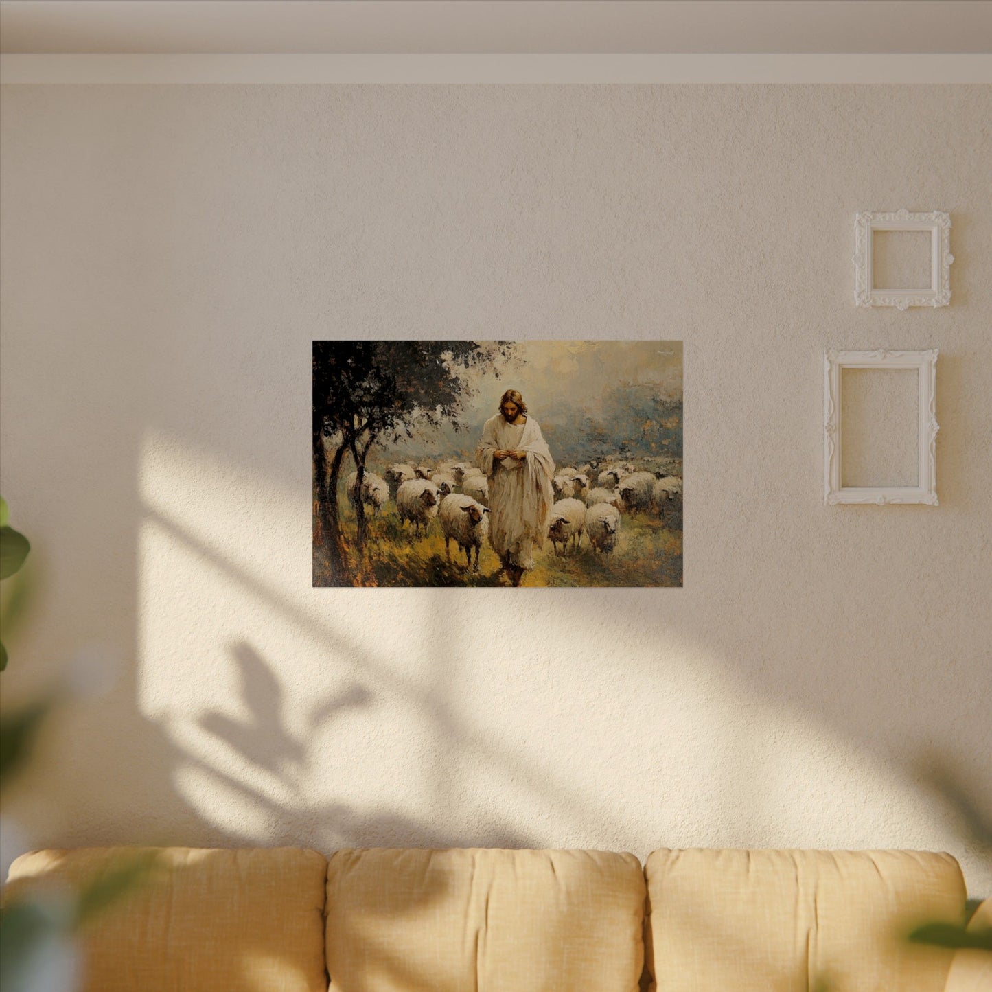 He Is Our Shepered Textured Watercolor Matte Poster