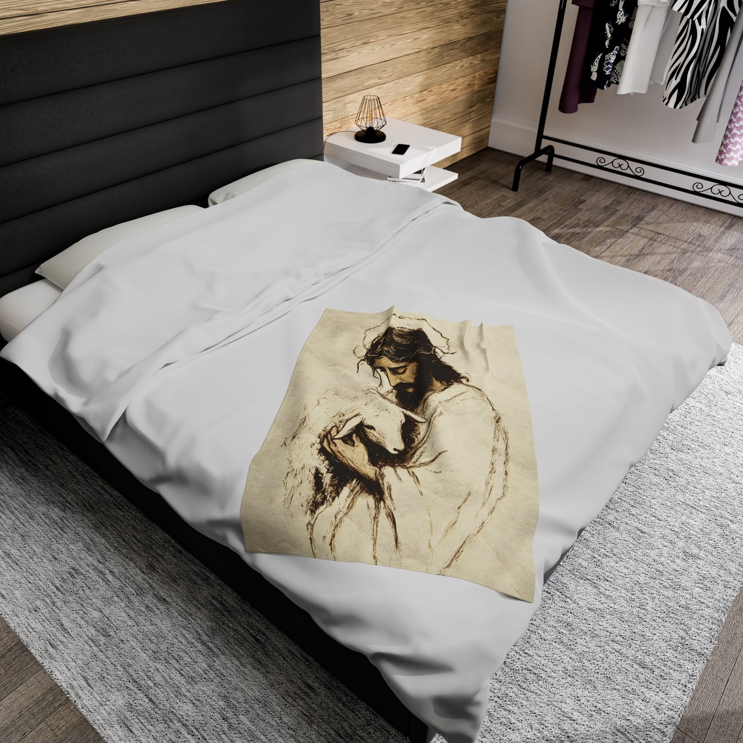 The Lord Is My Sheperd Plush Blanket