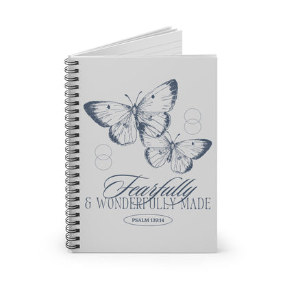 Wonderfully Made Spiral Notebook - Ruled Line