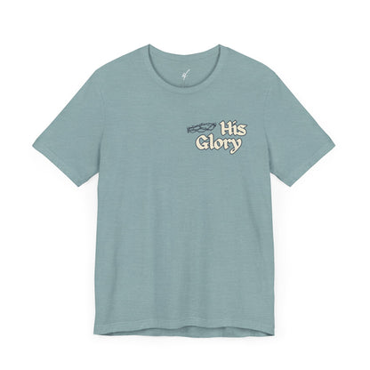 His Glory Blue/Cream Tee
