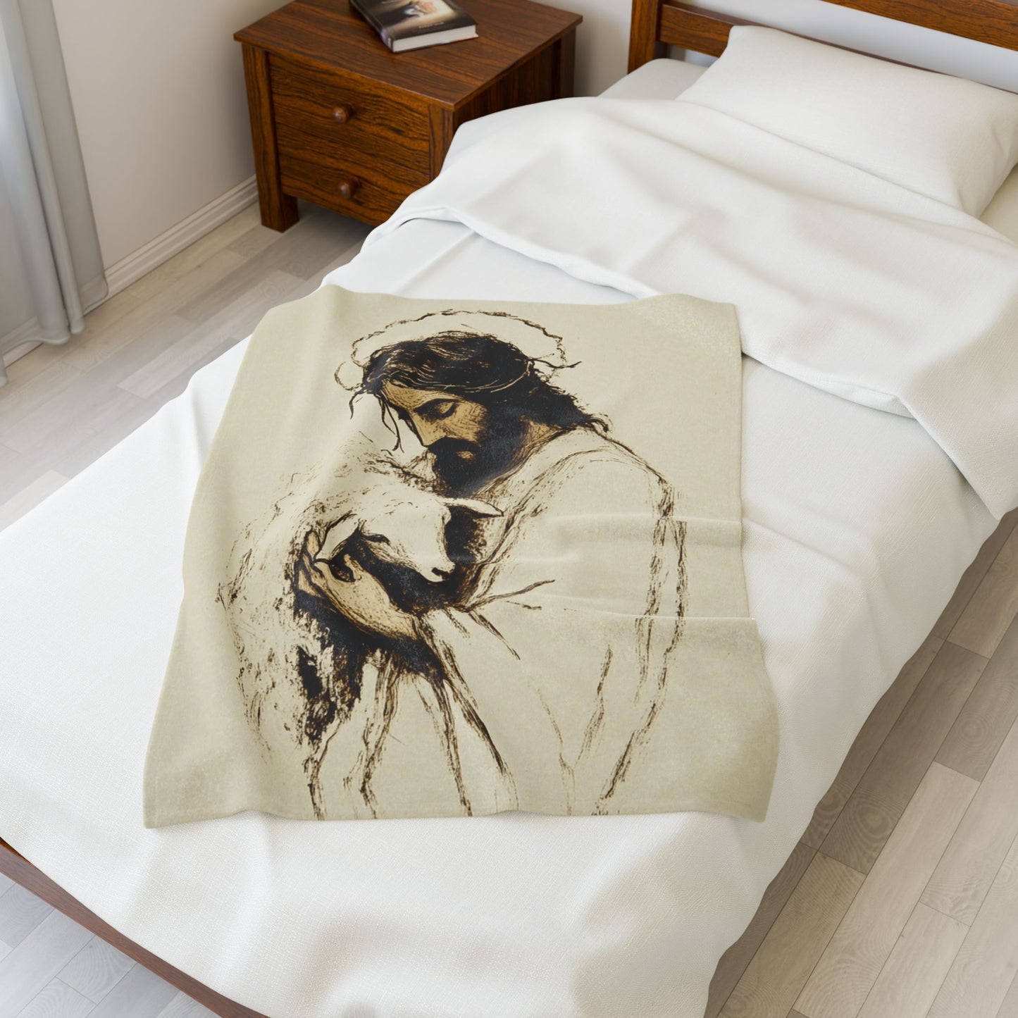 The Lord Is My Sheperd Plush Blanket