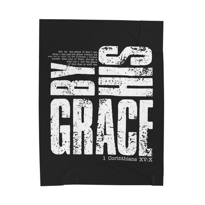 Saved By His Grace Plush Blanket