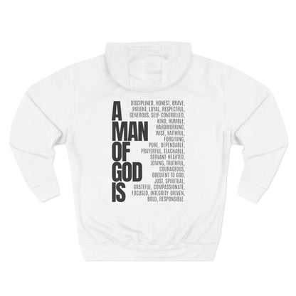 A Man of God Is Hoodie — 'A Man of God Is' Inspirational Christian Pullover