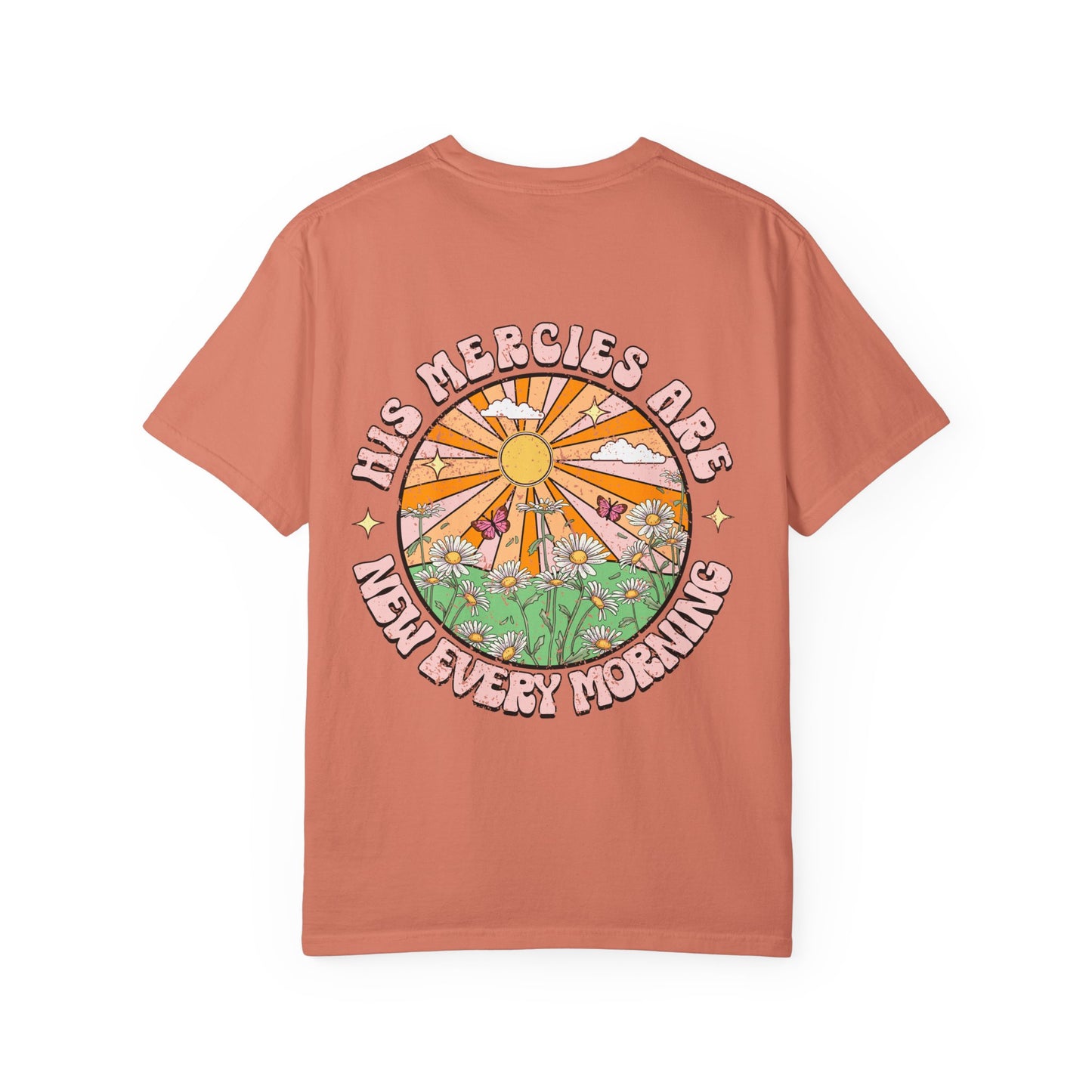 "His Mercies Are New Every Morning" Vintage Sunrise Graphic Tee