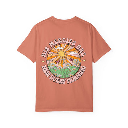 "His Mercies Are New Every Morning" Vintage Sunrise Graphic Tee