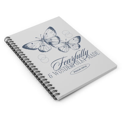 Wonderfully Made Spiral Notebook - Ruled Line