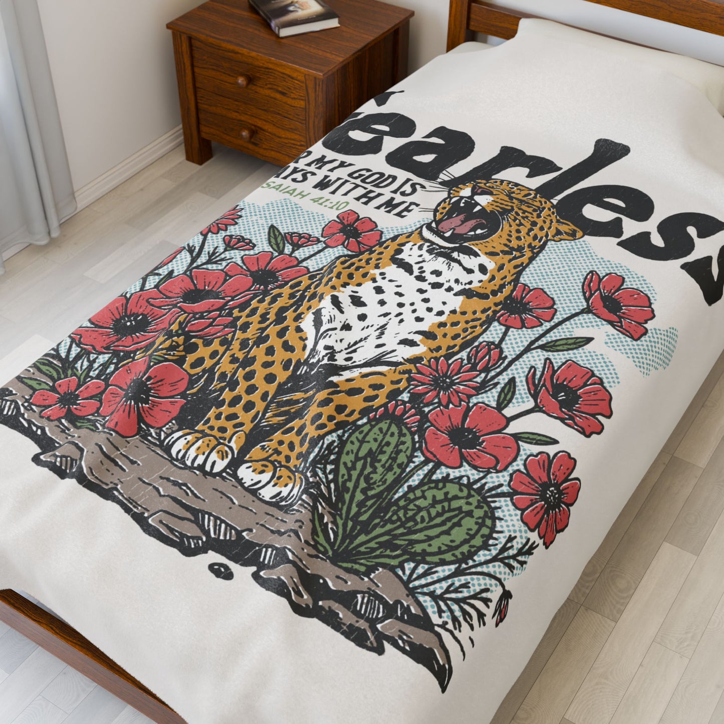 Fearless For My God Is Always With Me Plush Blanket