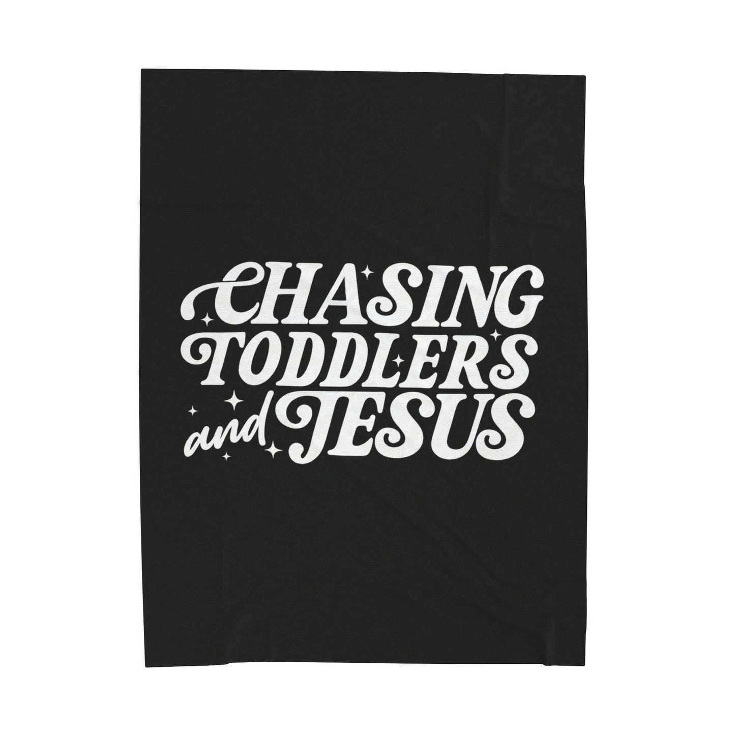 Chasing Toddlers and Jesus Plush Blanket