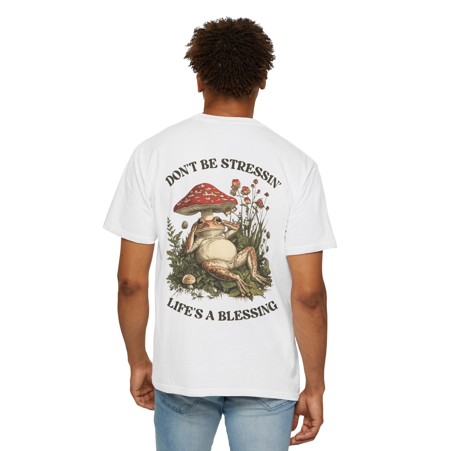 Don't Be Stressin Life's A Blessing Vintage Frog