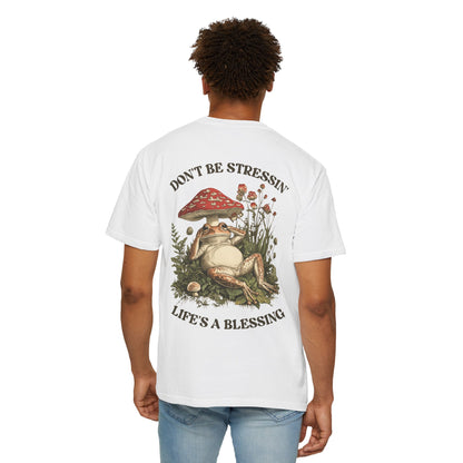 Don't Be Stressin Life's A Blessing Vintage Frog