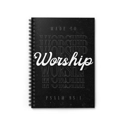 Made To Worship Spiral Notebook - Ruled Line