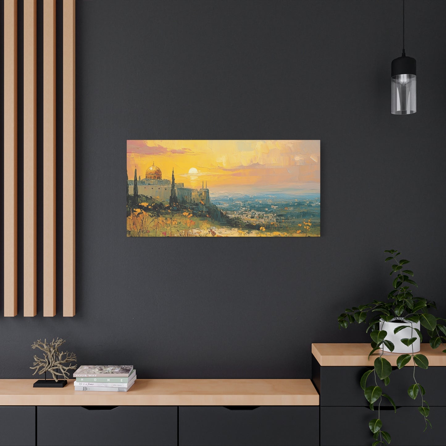 Jerusalem In The Heart Of God Matte Canvas