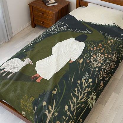 His Guidance Plush Blanket