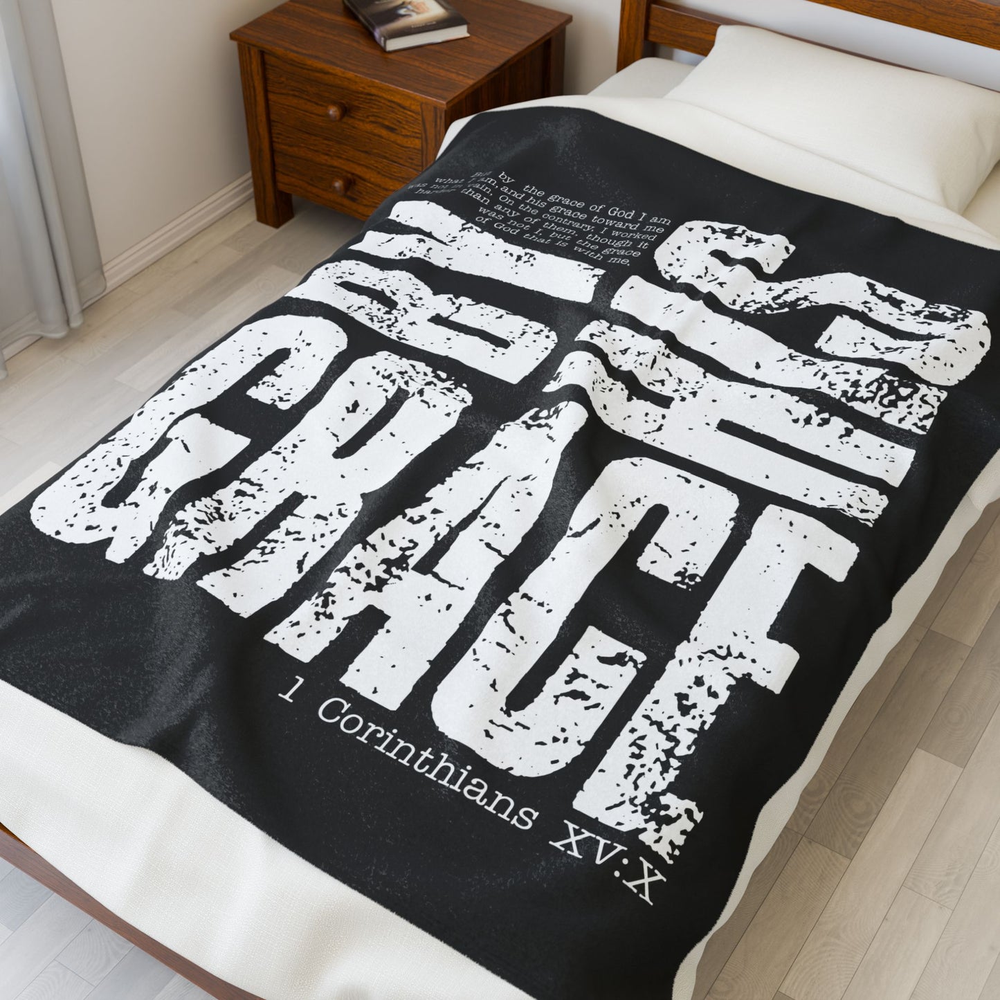 Saved By His Grace Plush Blanket