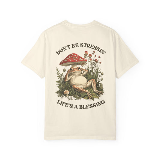 Don't Be Stressin Life's A Blessing Vintage Frog