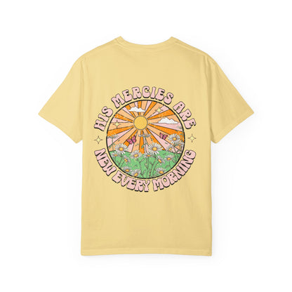 "His Mercies Are New Every Morning" Vintage Sunrise Graphic Tee