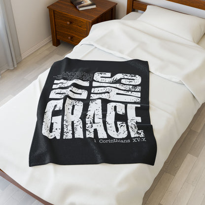 Saved By His Grace Plush Blanket