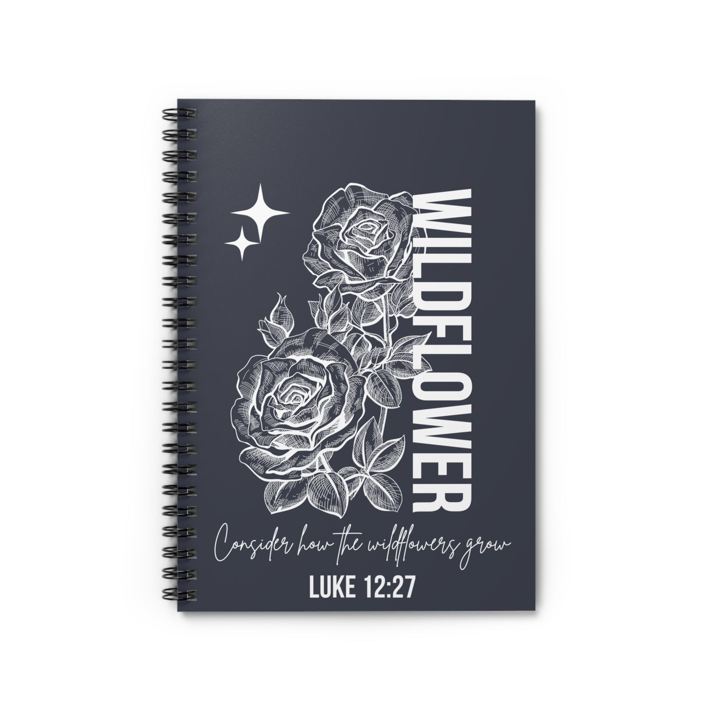 Wildflower Spiral Notebook - Ruled Line