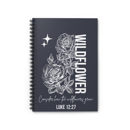 Wildflower Spiral Notebook - Ruled Line