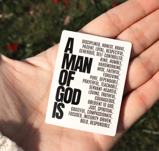 A Man Of God Is Sticker