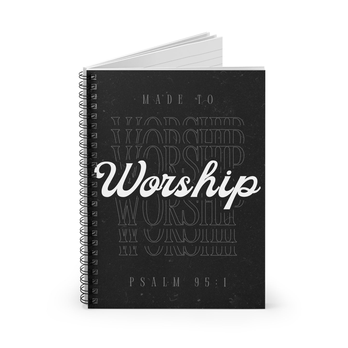 Made To Worship Spiral Notebook - Ruled Line