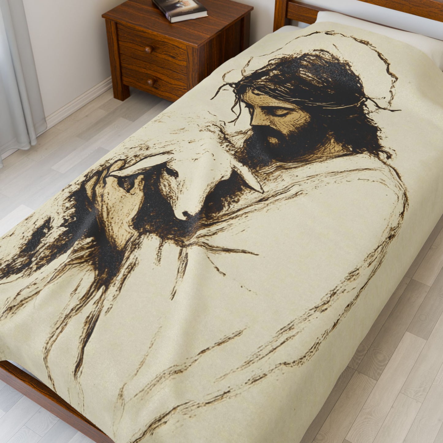 The Lord Is My Sheperd Plush Blanket