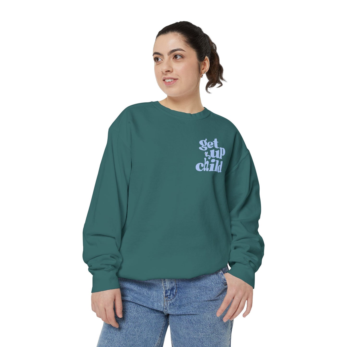 Get Up Child Romans 12:12 Sweatshirt