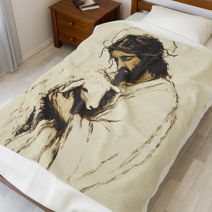 The Lord Is My Sheperd Plush Blanket