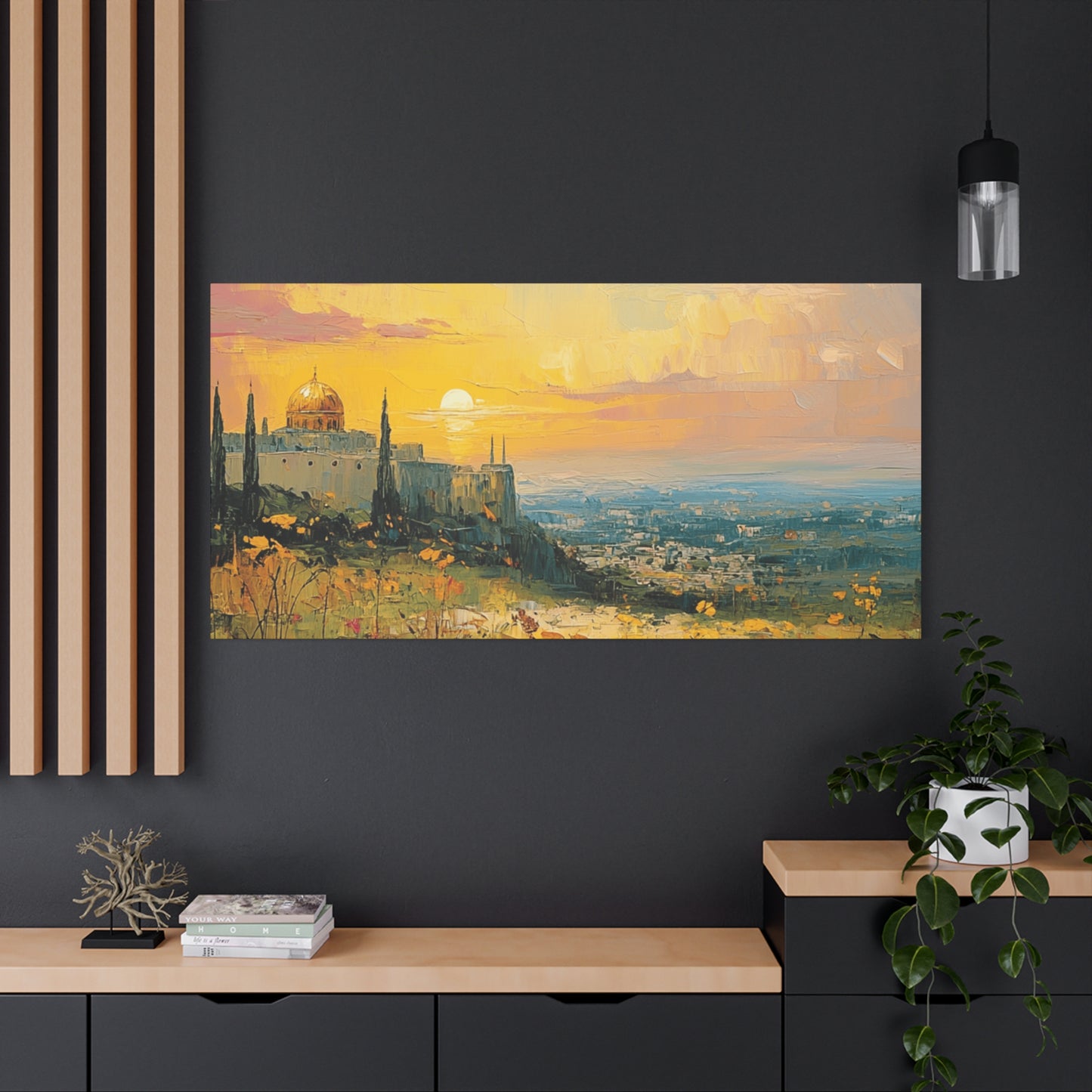 Jerusalem In The Heart Of God Matte Canvas