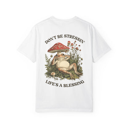 Don't Be Stressin Life's A Blessing Vintage Frog