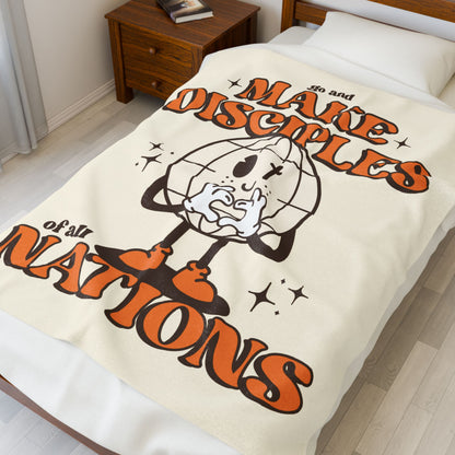 Go & Make Disciples Plush Blanket
