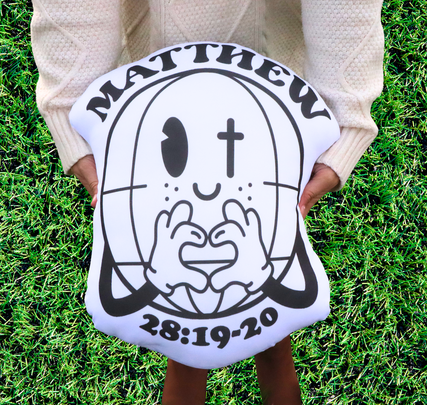Matthew 28:19-20 Make Disciples Plush Pillow Double Sided