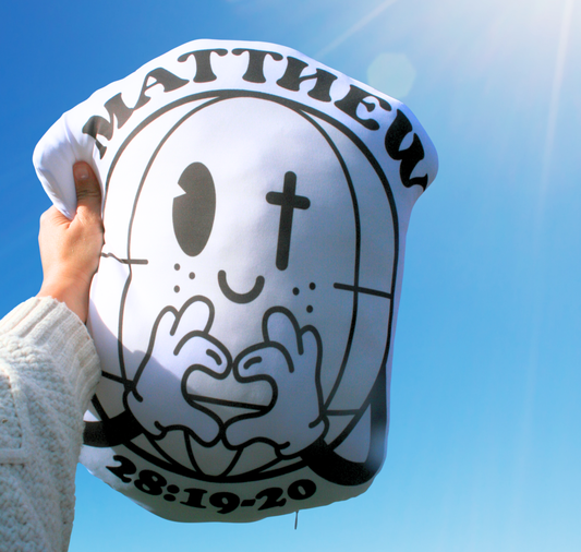 Matthew 28:19-20 Make Disciples Plush Pillow Double Sided