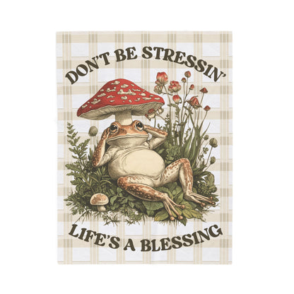 Don't Be Stressin' Plush Blanket