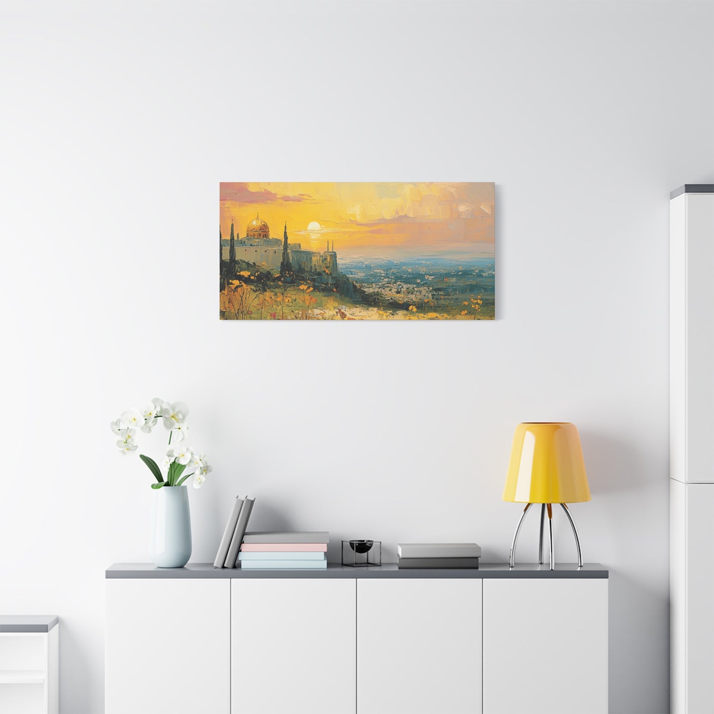 Jerusalem In The Heart Of God Matte Canvas