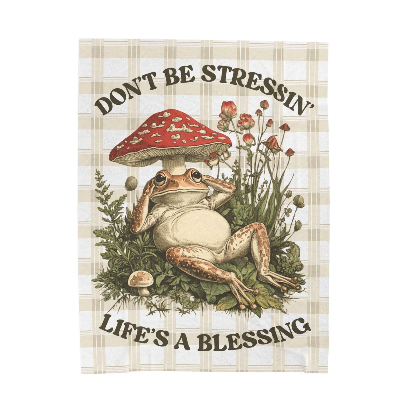 Don't Be Stressin' Plush Blanket